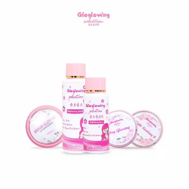 (GLOGLOWING) PAKET SUPER WHITENING / WHITENING LENGKAP / PAKET KINCLONG