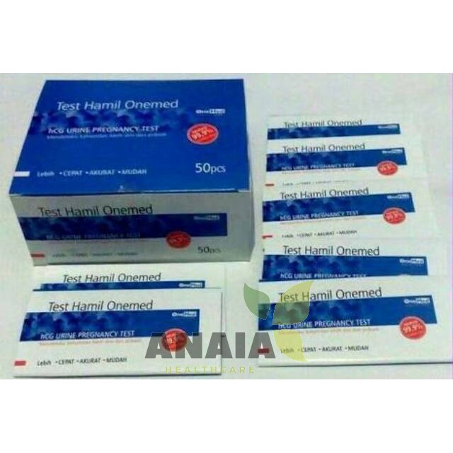 Alat Tes Kehamilan 1 box isi 50 / Testpack Onemed / Tespek Onemed / Uric pregnancy test