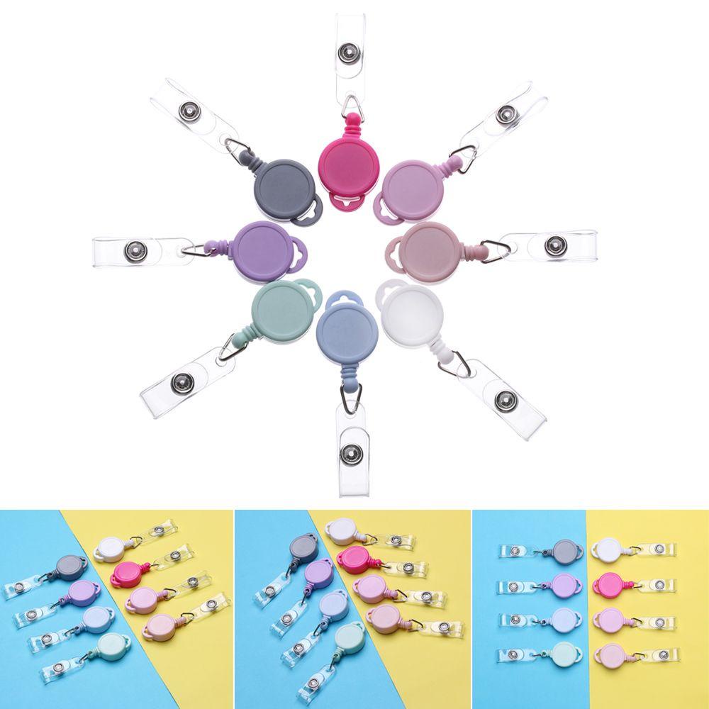 Suyo 1pc Badge Holder Fashion Tahan Lama Klip ID Kartu Nama Alat Tulis Lanyards