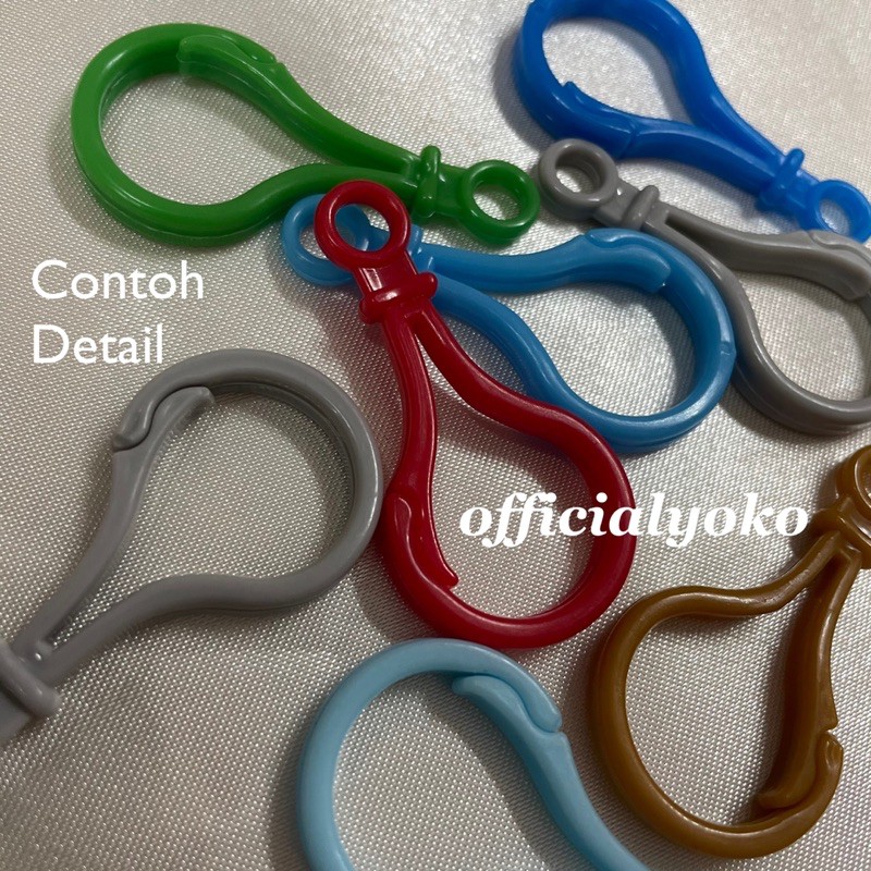 Kait Lobster Plastik Warna Warni (Per Pcs) / Kait Masker