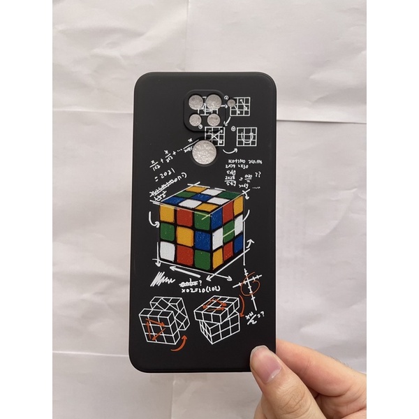 Softcase Edge Motif Rubic Cube For Iphone Oppo Realme Vivo Xiaomi -Cube Rubik Case