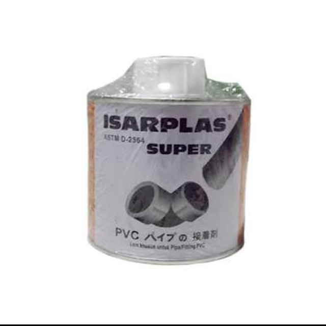 LEM PIPA ISARPLAS KUAS / LEM PIPA ISARPLAS KUAS/ LEM PIPA PVC / LEM PRALON KALENG 400gr