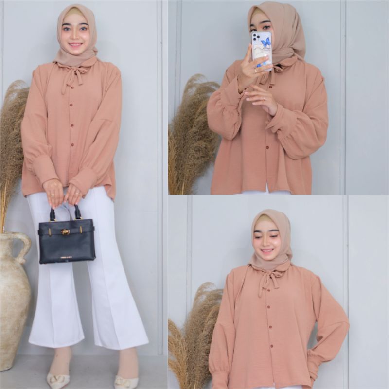 KEMEJA BLOES CRINKLE AIRFLOW / KEMEJA POLOS CRINKLE