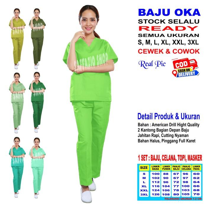 Medical Baju Ok Baju Oka Scrub Ok Oka Scrub Oka Lengan Pendek