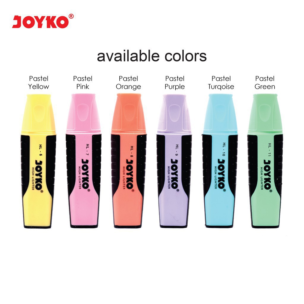 

Highlighter / Penanda Joyko Pastel Color (Warna Pastel)