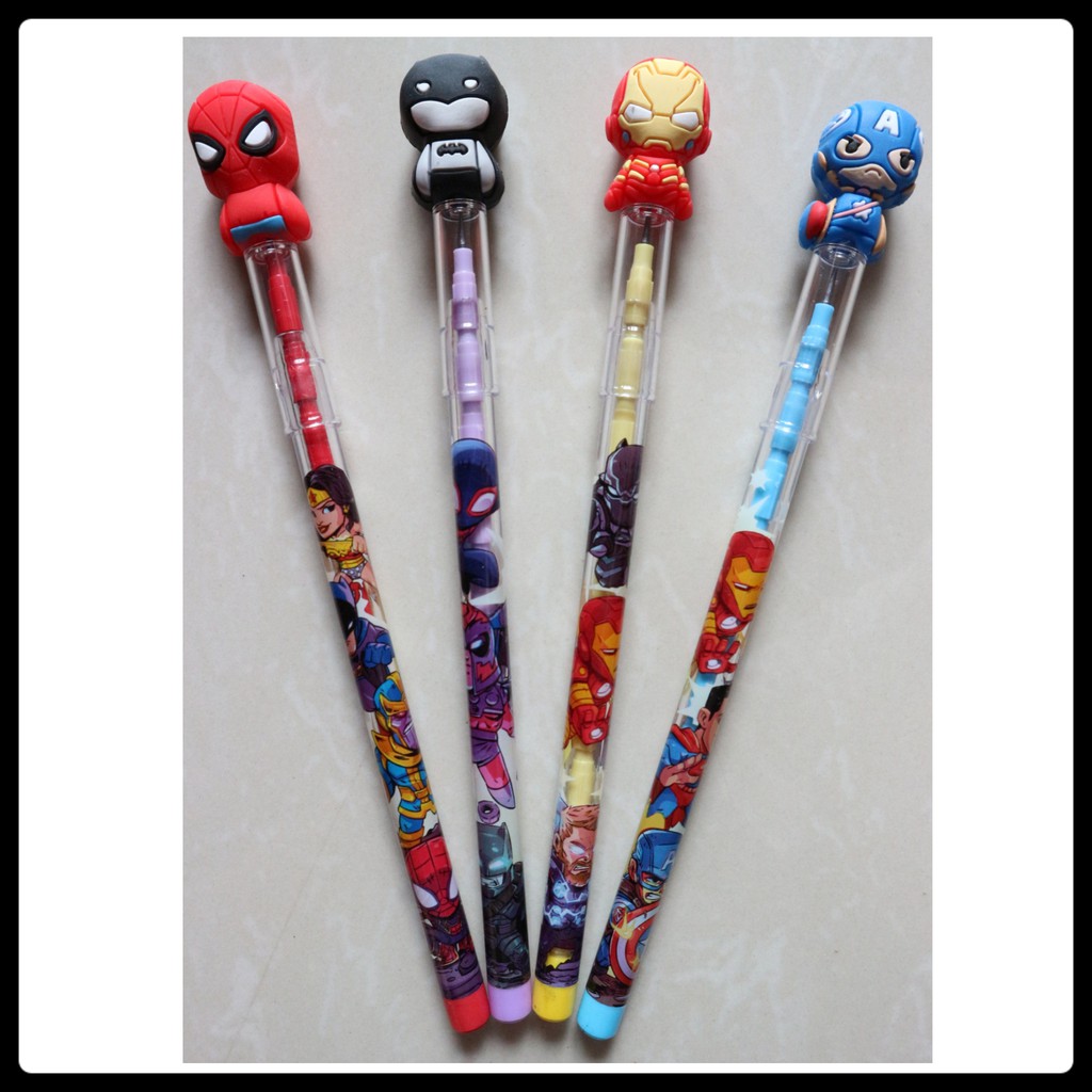 

pensil isi ulang superhero