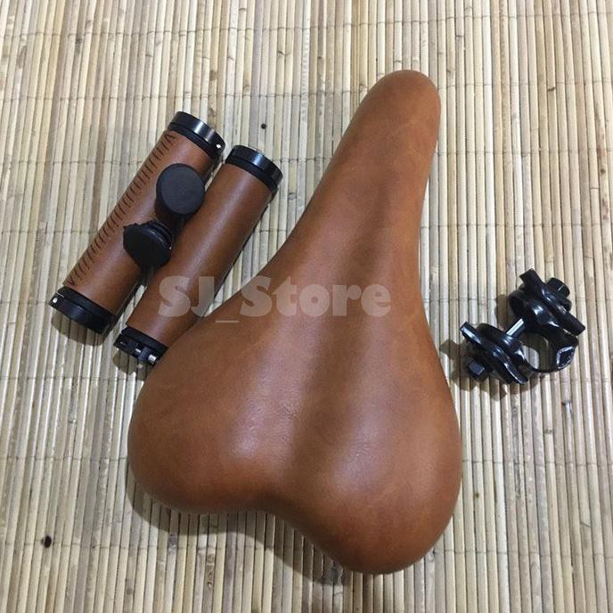 Sadel Jok Coklat Vinatge Sepeda Lipat Retro | Promo Terbatas