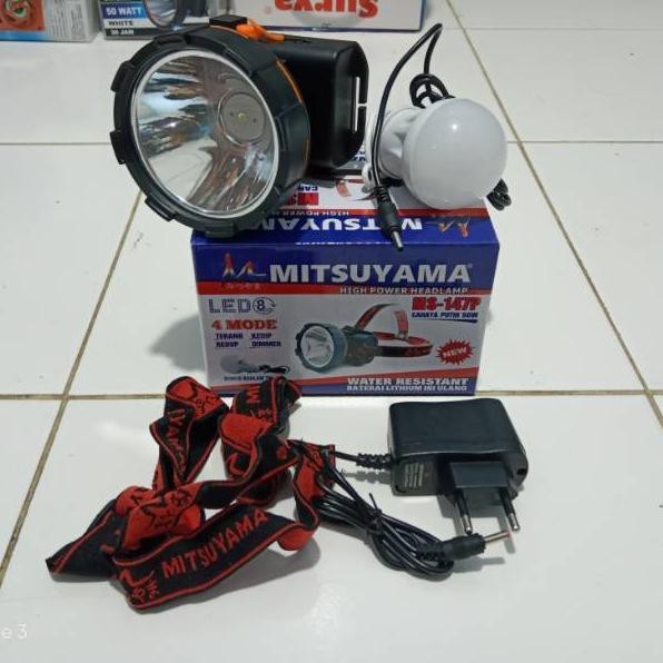 Senter kepala LED Cahaya putih dan lampu bohlam / Head lamp cahaya putih Camping Outdoor