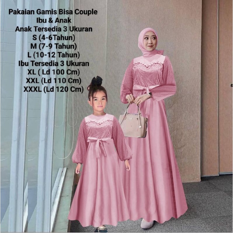 COD☑️PRODUK TERBARU/PAKAIAN GAMIS BISA COUPLE IBU DAN ANAK MAXI/MAXI AMBERLI DRESS 3 SIZE XL-XXL-XXXL/MAXI AMBERLI KIDS 3 SIZE S-M-L/PAKAIN MUSLIM WANITA TERBARU/PAKAIAN GAMIS WANITA TERBARU/GOOD QUALITY