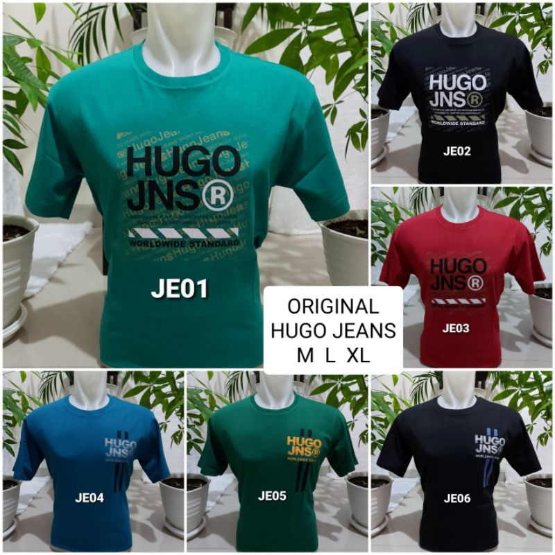 Kaos Oblong HGJeans size M L XL katun hg jeans