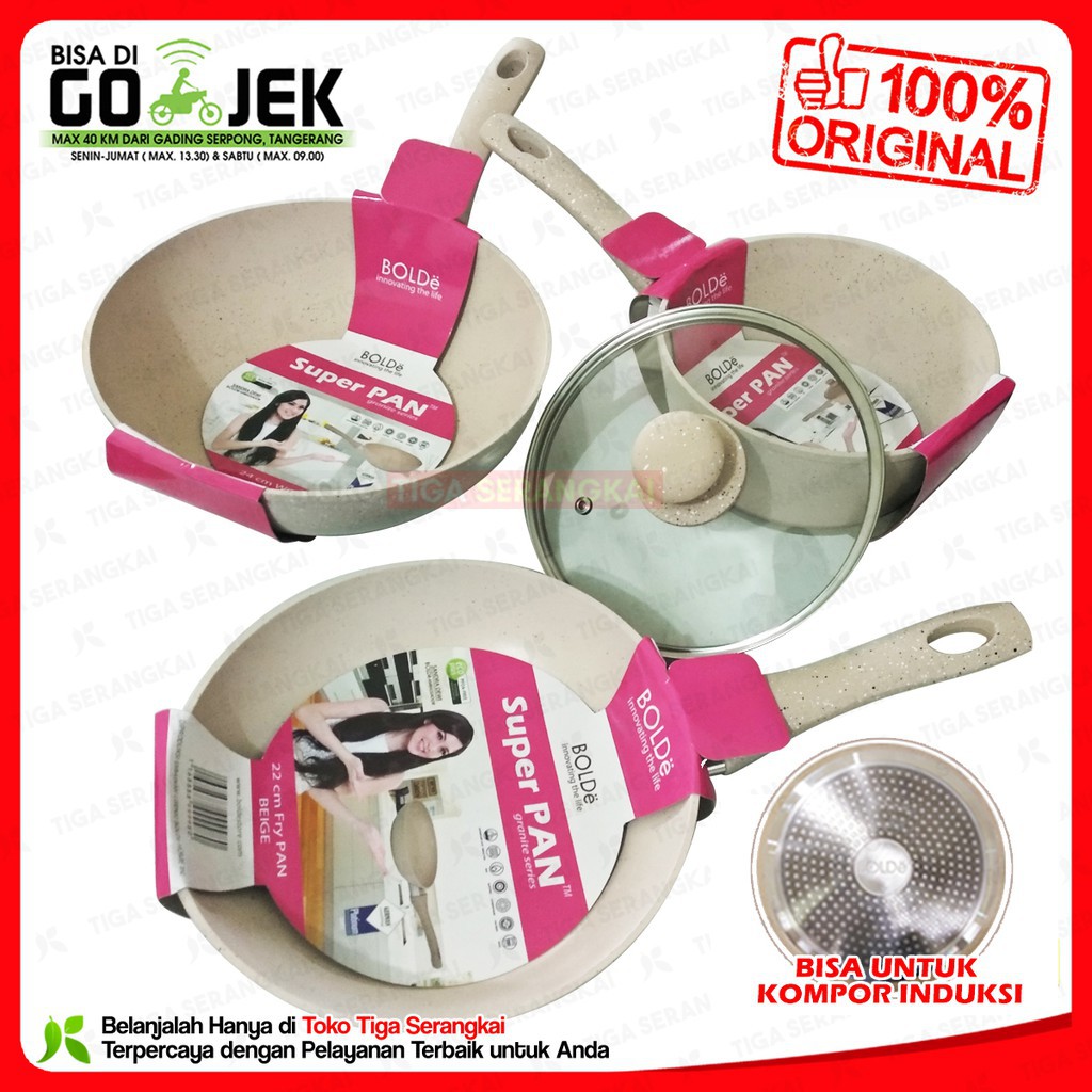 Bolde Super Pan Panci Set Granite Ceramic