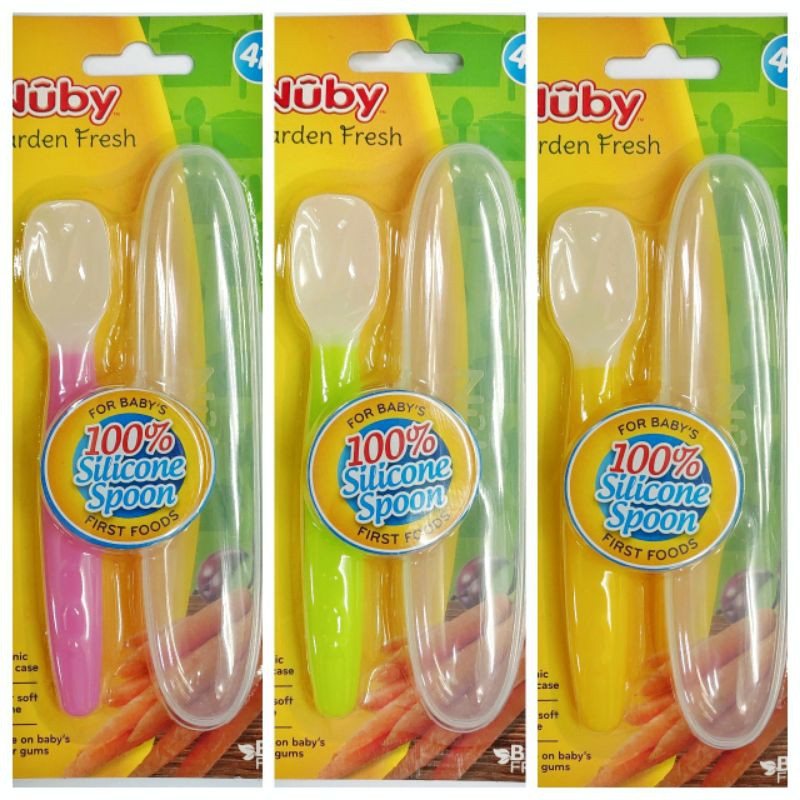 NUBY Silicone Spoon with case NB162