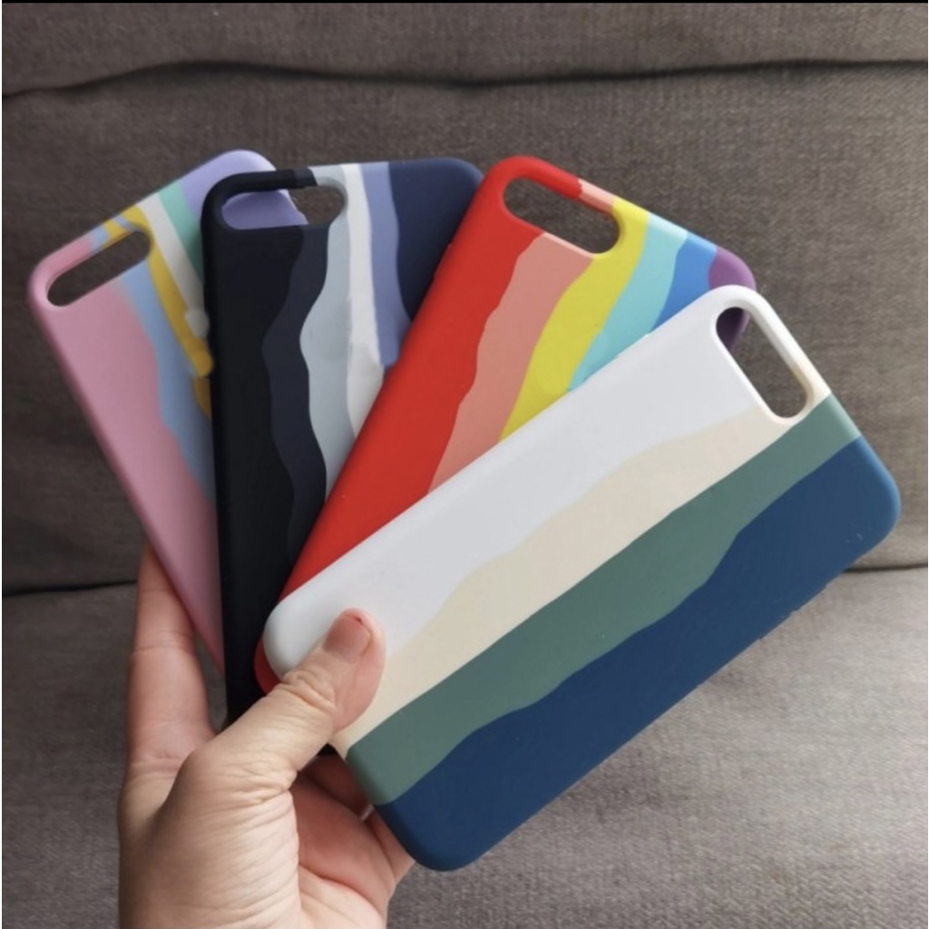 Silicone Rainbow Case For IPHONE 6 6S 6PLUS 7 8G 7PLUS X XS MAX XR 11 PRO MAX