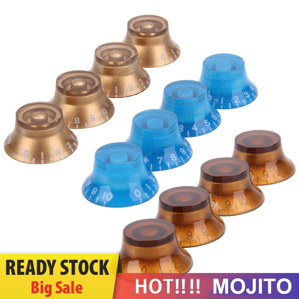 4pcs Knob Kontrol Volume Nada Bahan Akrilik Untuk Lp Sg Gitar Elektrik