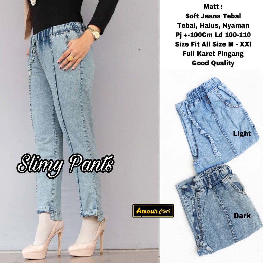 SLIMY PANTS JEANS BAGGY DIQA BR