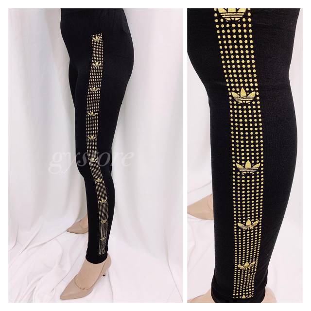 PREMIUM Legging Import ADD Dotty 1407 Gold