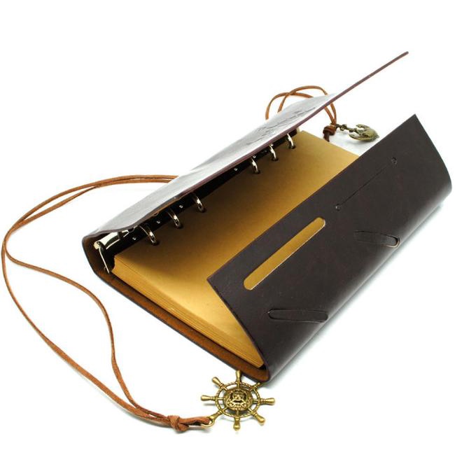 

(((BISA COD))) Buku Catatan Binder Kulit Retro Pirate / binder / note book / mewah PROMOKode 5189