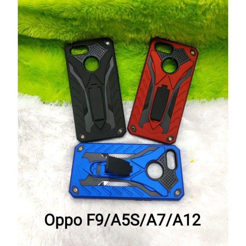 Phantom Case Robot Case Oppo F9 A7 A5S A12 Stand Iron Robot (MAO)