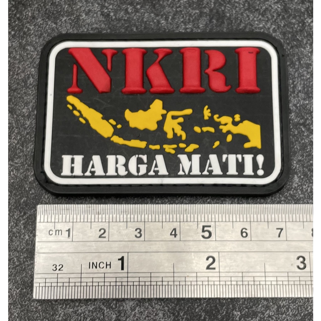 Patch NKRI Harga Mati (Kuning) - Patch Velcro NKRI - Prepetan