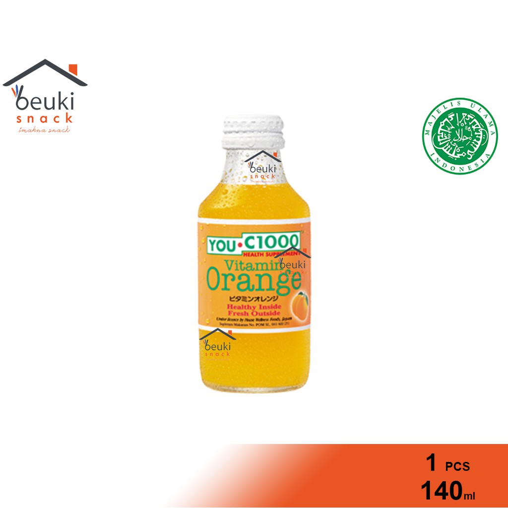 Botol Uc 1000 Orange Minuman Vitamin C Rasa Jeruk Halal Mui 140ml Shopee Indonesia