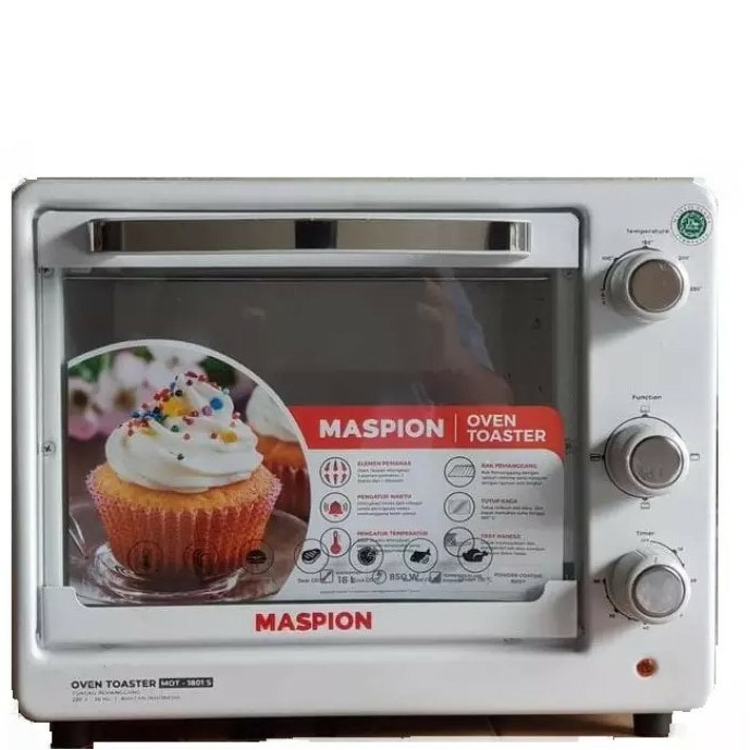 Oven Toaster MOT 1801 S Maspion 1801S Pemanggang Listrik 18 Liter 18L hemat Energi