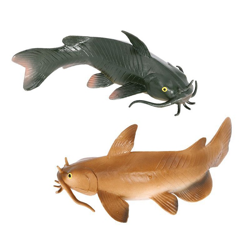 Children's Simulation Aquatic Animal Catfish el Toy Solid Static Ornaments Action Figure el Toy Kid Gifts A