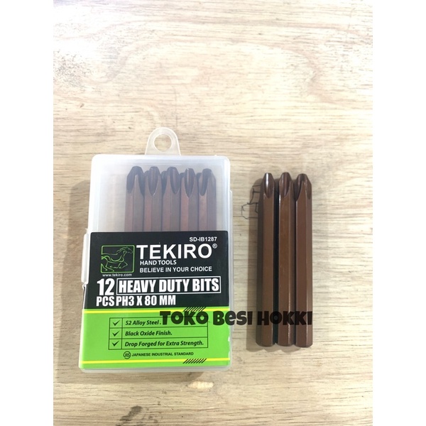 Mata Obeng Ketok pH3 x 80mm Tekiro Original / Mata Bor Obeng Plus (+) Tekiro