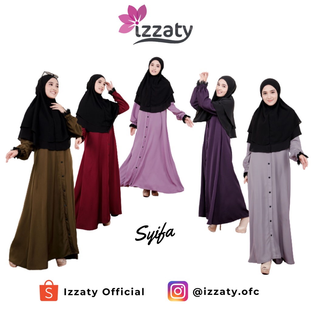 Syifa Gamis Daily By Izzaty / Gamis Wanita Busui Friendly