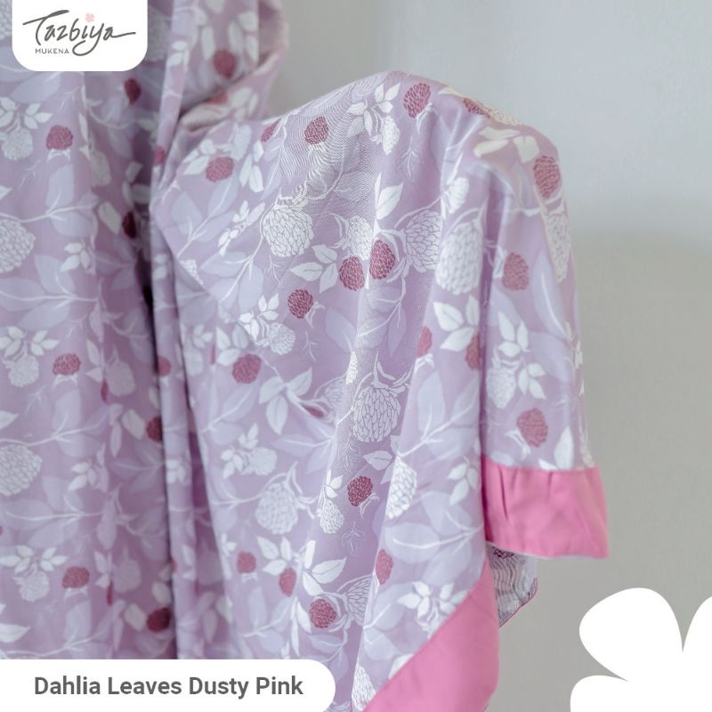 Mukena Tazbiya Dahlia Leaves Series Allsize Jumbo Dewasa Katun Rayon