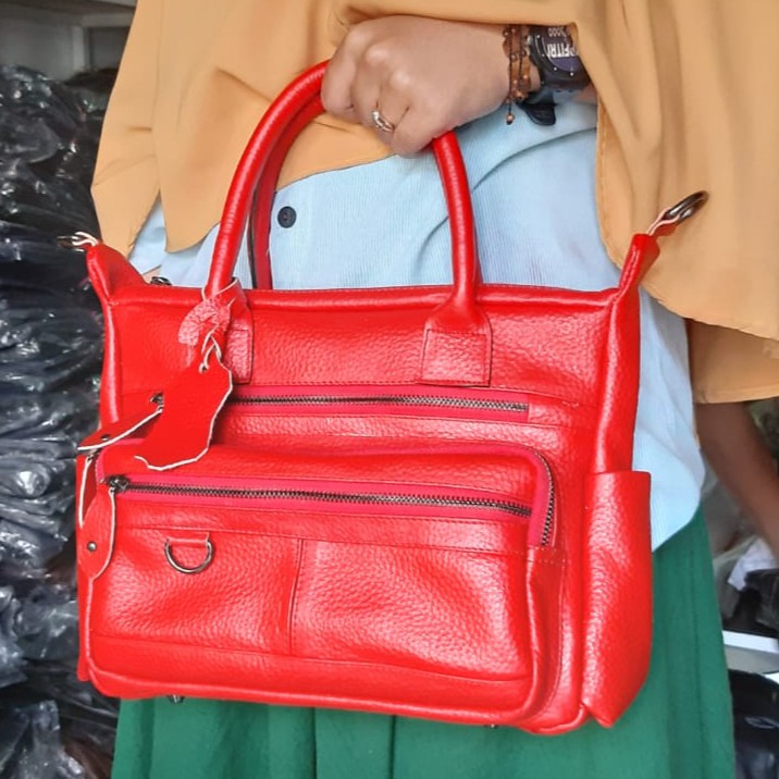 TAS HANDBAG WANITA KULIT ASLI KHAS KERAJINAN GARUT