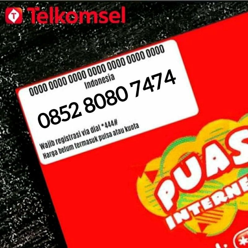 Nomor cantik telkomsel bobo jaja 8080 7474