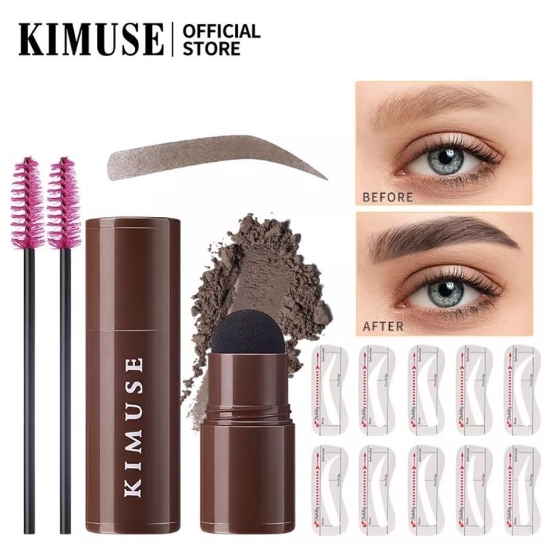 KIMUSE EYEBROW STAM SHAPING KIT EYE BROW POWDER STEMPEL ALIS