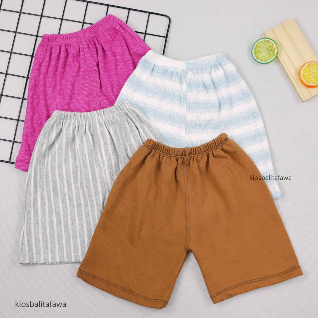 (IMPORT) Celana Short Knit uk 4-10 Tahun / Pendek Polos Dalaman Cotton Good Quality Anak Perempuan Pants Ketat Babycinnamon