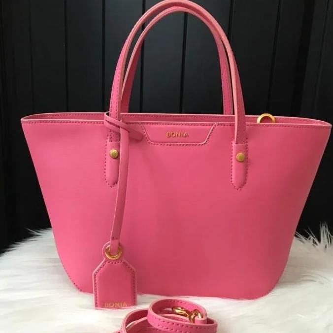 (BISA COD) tas bonia original tote bag sampan s pink BIG SALE Kode 1156