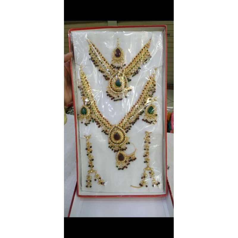 Kalung Aksesoris Set Pengantin India