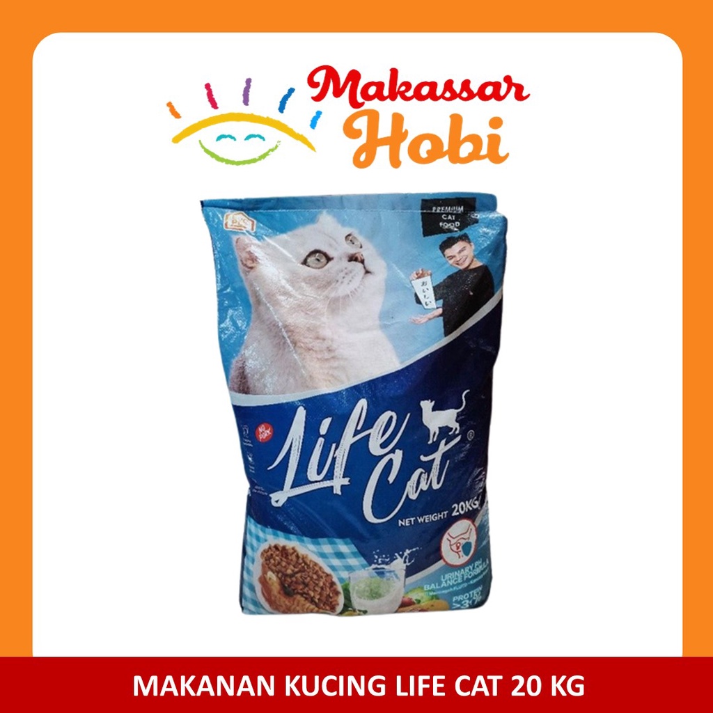 Makanan Kucing Life Cat 20kg 20 kg Dry Food Kering Premium Lifecat Ori