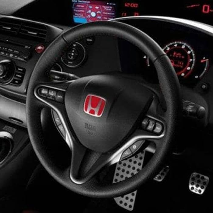 Emblem Honda Stir Emblem Merah Setir Emblem Steer JAZZ MOBILLIO FREED - Besar Merah