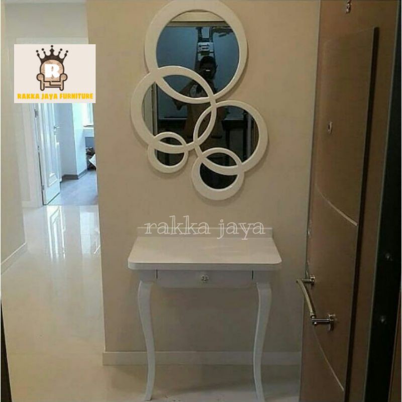 TOLET GANTUNG OVAL+MEJA/MEJA RIAS GANTUNG+MEJA