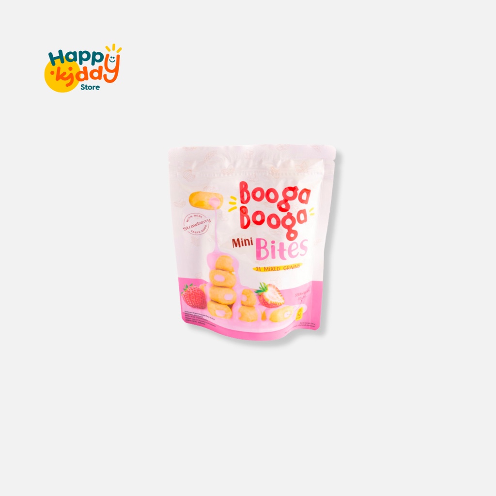 Booga Booga Mini Bites Strawberry 80gr