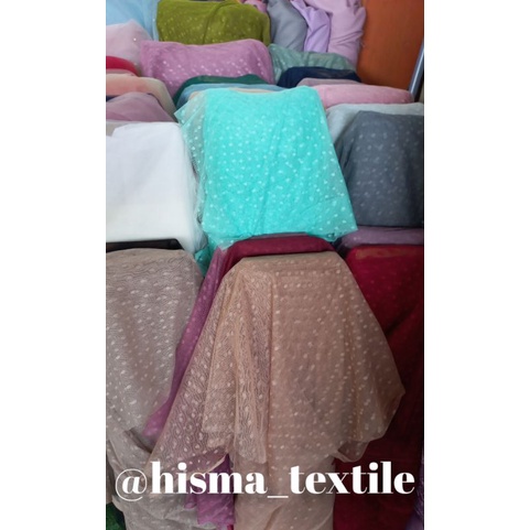 Tile dot / kain tile dot / bahan kain tile dot / kebaya dot /gaun /murah