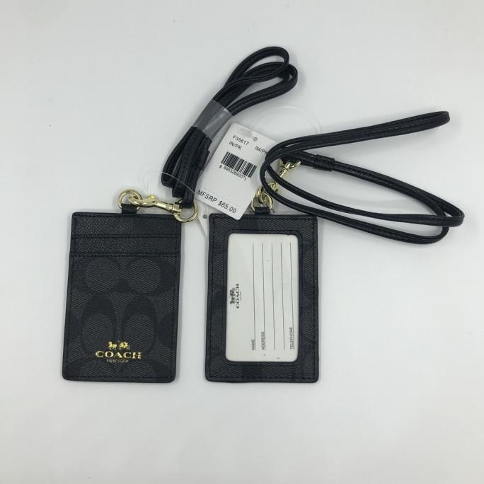 

BISA COD Coach Lanyard/Coach Signature ID Card Holder-f65773 PROMOKode 4961