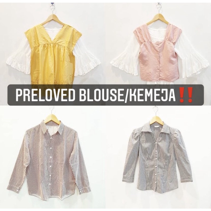 Preloved atasan blouse, kemeja dan kaos