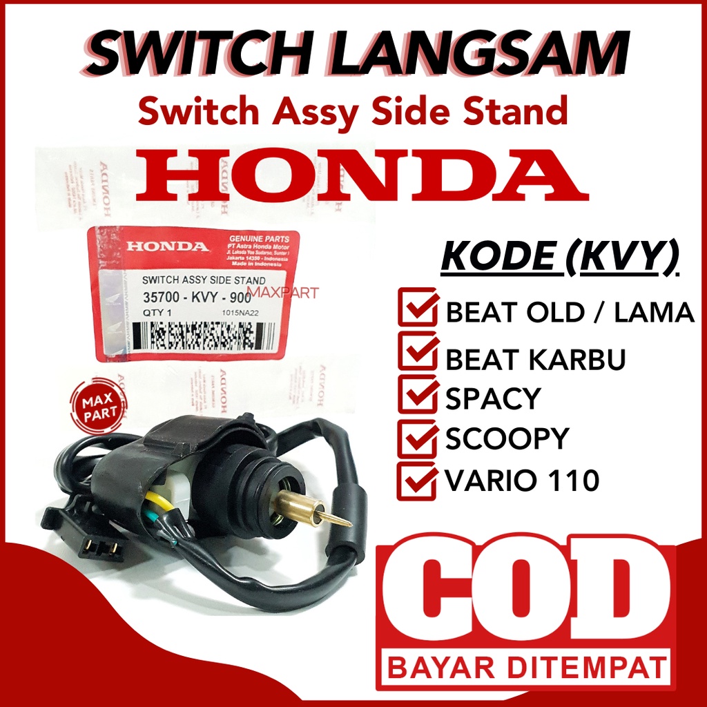 SWITCH LANGSAM KVY SENSOR OTOMATIS CHOKE HONDA BEAT OLD LAMA SPACY SCOOPY VARIO 110 KARBU