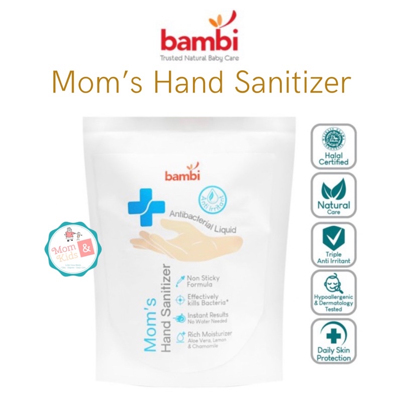 BAMBI Moms Hand Sanitizer Antibacterial Liquid Refill 300 ml