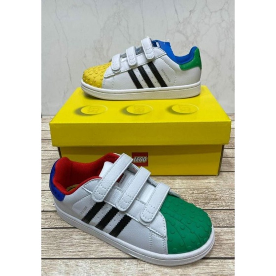 Sepatu Anak Laki-Laki/Adidas Superstar Lego/Sepatu Adidas/Sepatu Anak/Sepatu Lego/Lego