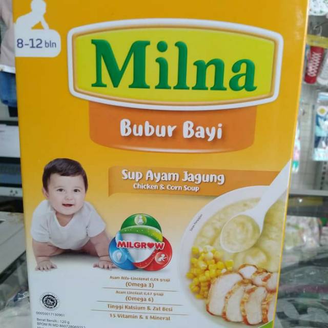 Milna Bubur Bayi Sup Ayam Jagung 120gr Shopee Indonesia