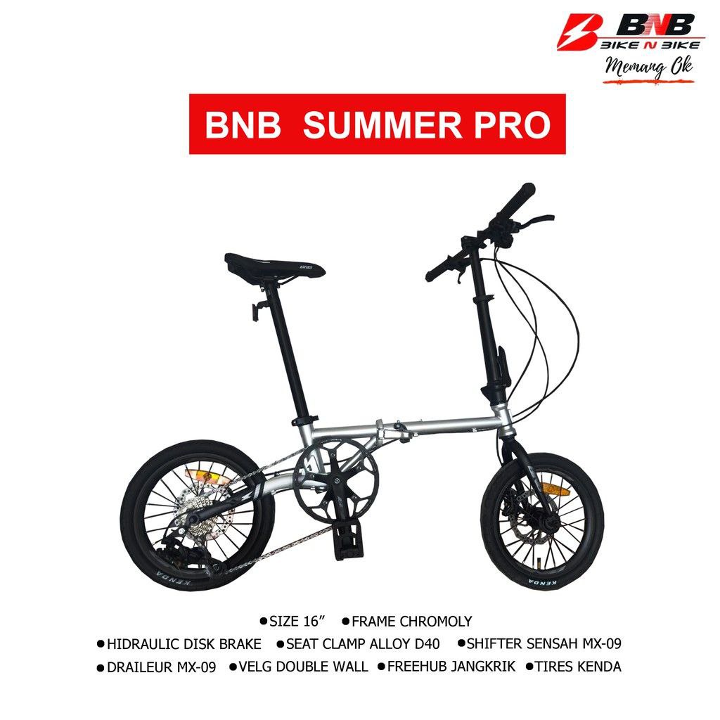 Sepeda Lipat 16" Bnb Summer Pro