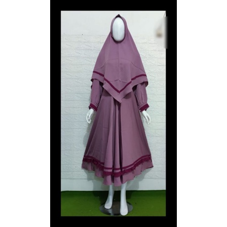 Gamis renda bawah merk wulan