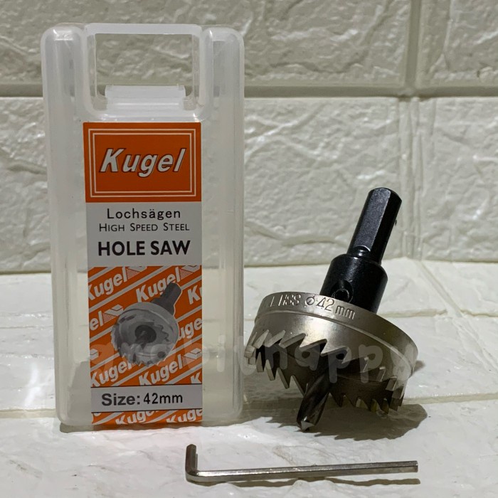 HOLESAW BESI 42MM HSS KUGEL / MATA BOR LUBANG / HOLESAW 42MM - KUGEL