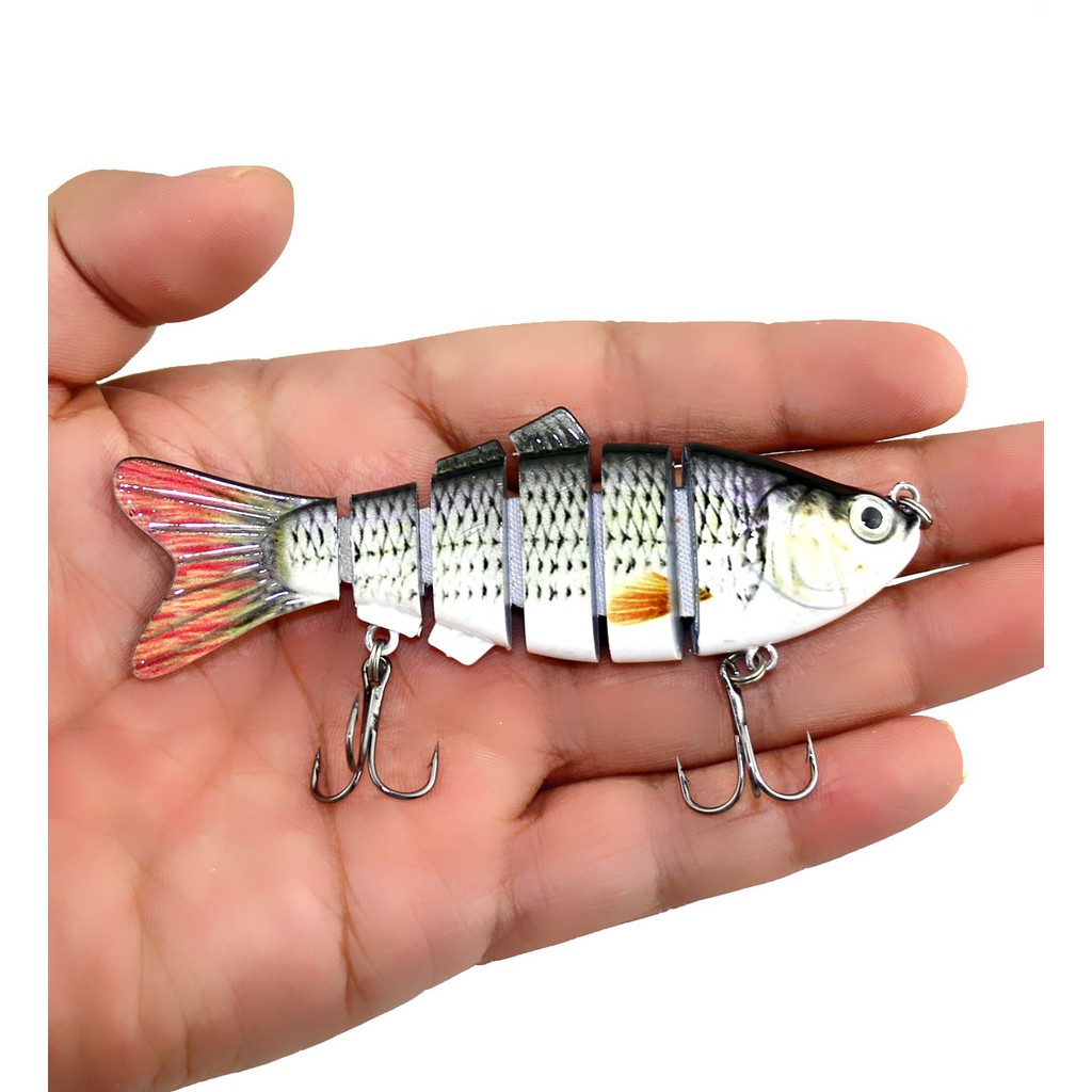 HENGJIA 1pc 10cm jointed minnow umpan pancing crankbait fishing lure swimbait memancing ikan tackle